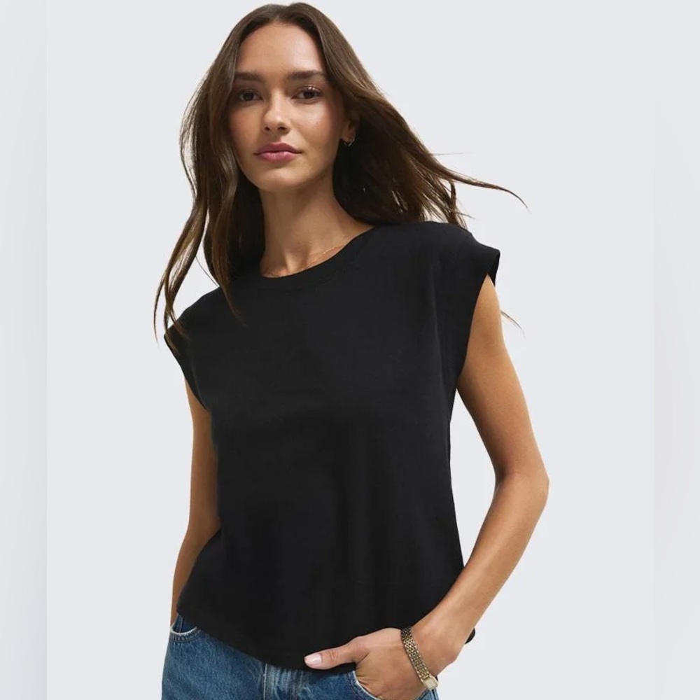Z Supply Black Camino Jersey Tank